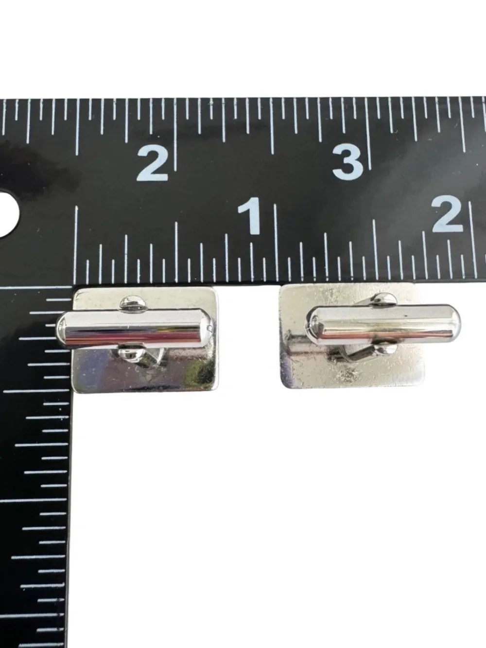 Vintage Pierre Balmain Cufflinks PB Logo Two Tone French Designer Mens Jewelry